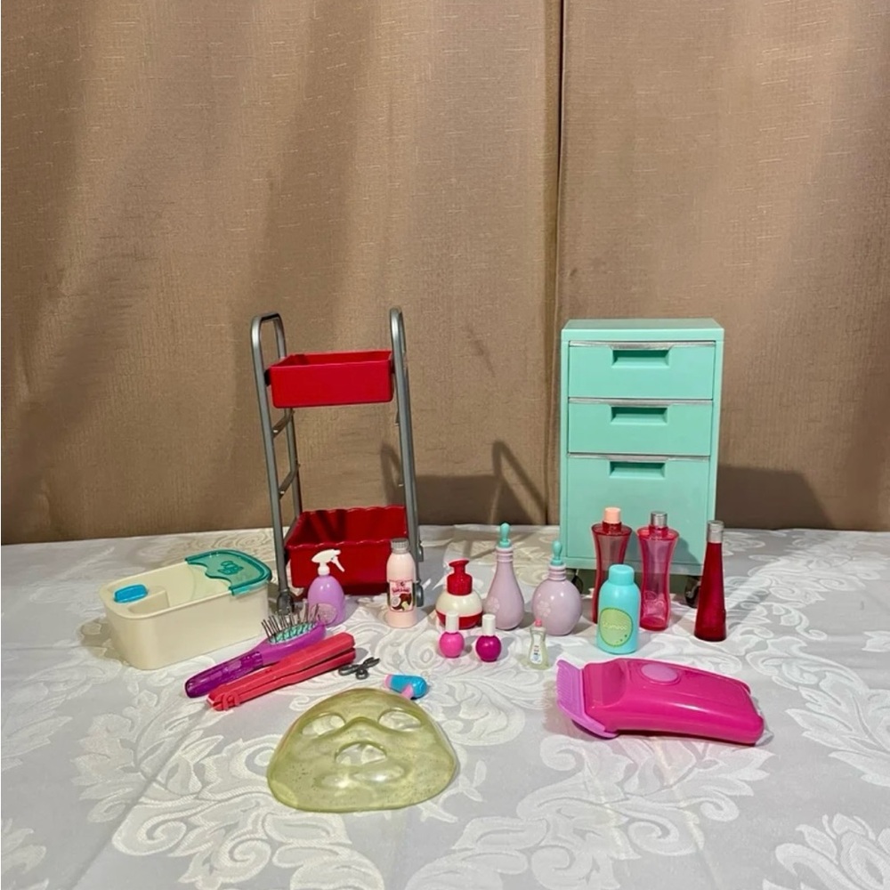 Our Generation Doll Salon Set with Rose & Oliver Dolls GUC - Picture 7 of 9